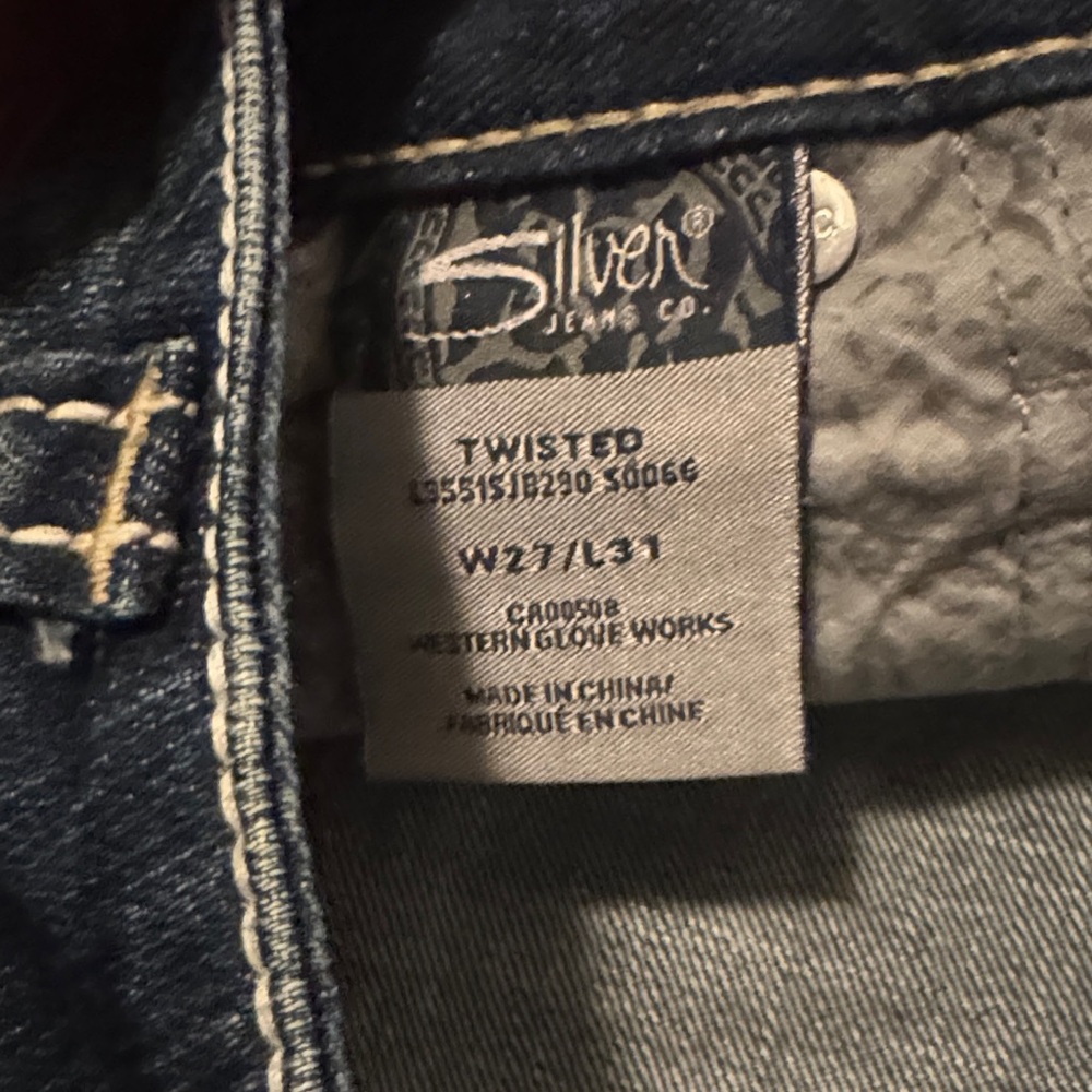 Silver Jeans Dark Blue Flare Women's Jeans - Picture 4 of 4